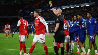 Arsenal hit with £25,000 FA fine after six yellow cards in fiery London derby against Chelsea