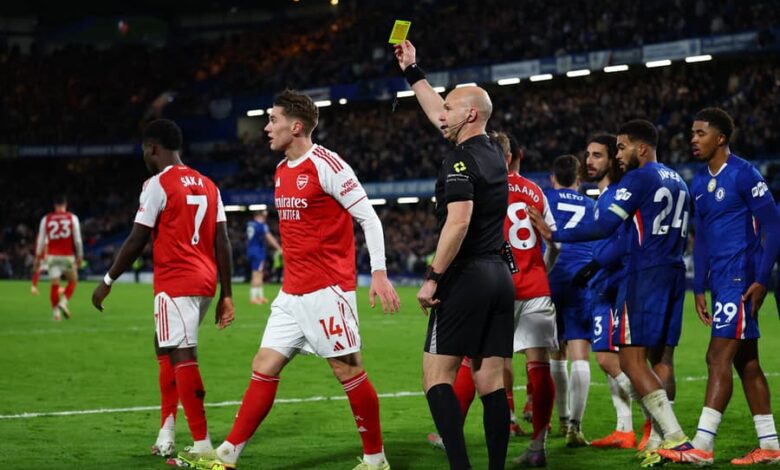 Arsenal hit with £25,000 FA fine after six yellow cards in fiery London derby against Chelsea