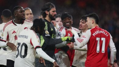 REVEALED: The punishment for Gabriel Martinelli's push on Conor Bradley